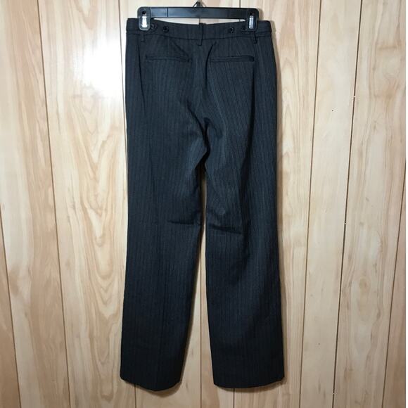 New York & Company Striped Straight Legged Slacks 2 - Picture 2 of 7